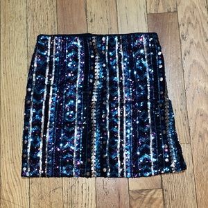 Sequence mini skirt